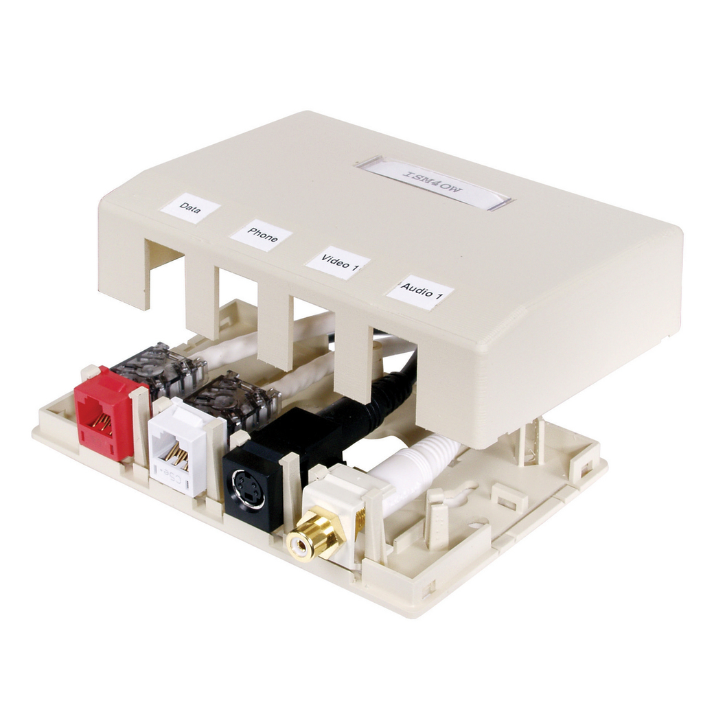 Product image for HPW HSB4OW HOUSING, SURFACE MOUNT,4