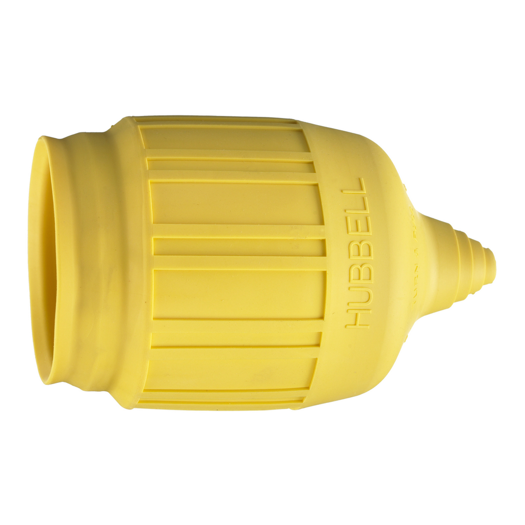 Product image for Hubbell HBL60CM31 Yellow Straight Blade Weatherproof Boot
