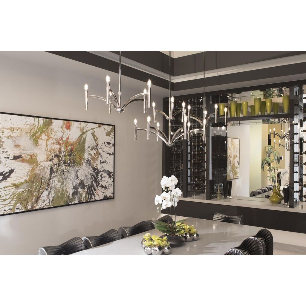 Five-light chandelier