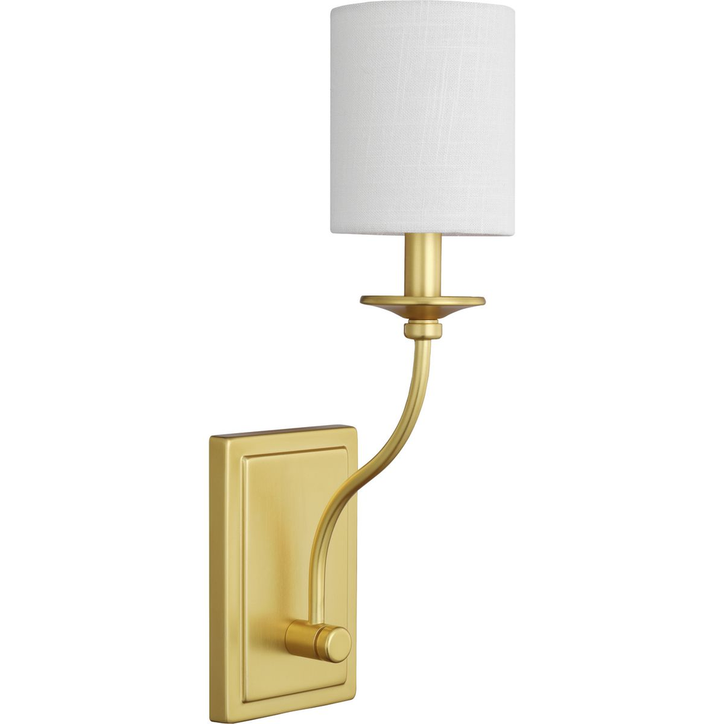 Product image for Progress P710018-012 Bonita Collection Satin Brass One-Light Wall Sconce