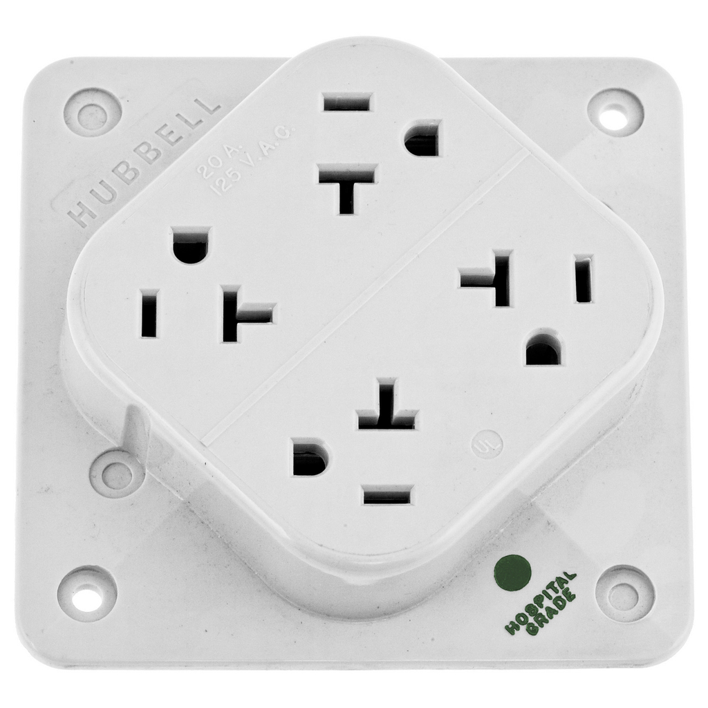 Product image for HCI HBL420HW 4-PLEX HG RCPT, 20A 12