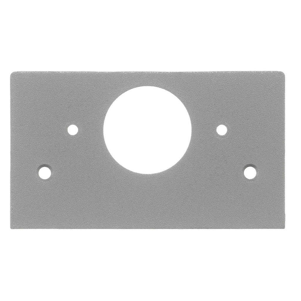 Product image for Hubbell SS2309SGYA PEDESTAL FACE PLT, 1.40" KO, GY