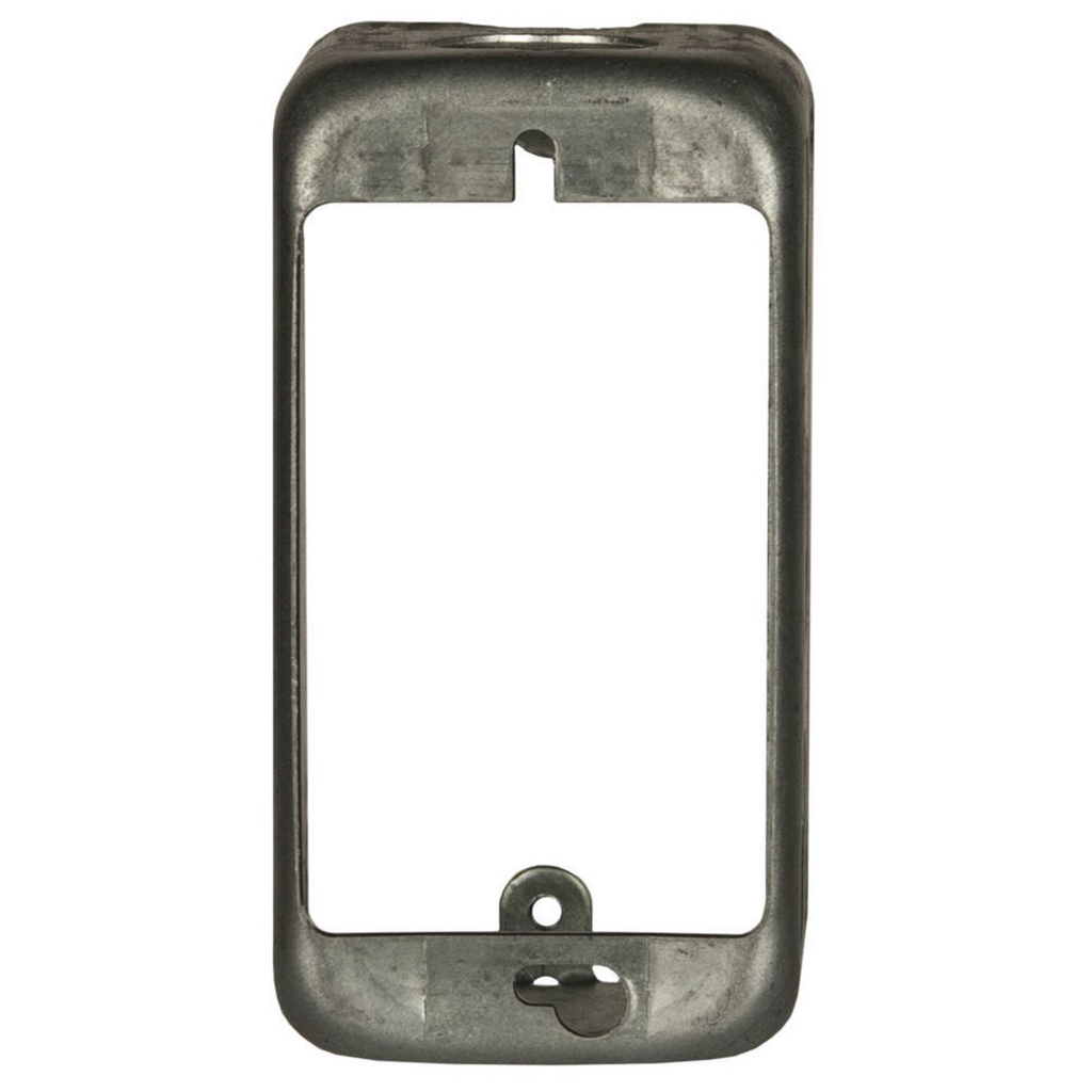 Raco 665 4" x 2" Steel Handy Box Extension, 17/8" Deep, 1/2" End