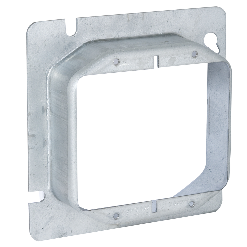 Product image for Raco 820 4-11/16" Square Mud-Ring, For 2 Devices, Raised 1-1/4"