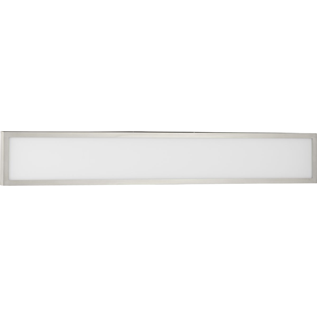 Product image for Progress P300305-009-CS Everlume LED 24-inch Brushed Nickel Modern Style Bath Vanity Wall or Ceiling Light with Selectable 3000K/4000K Light Color
