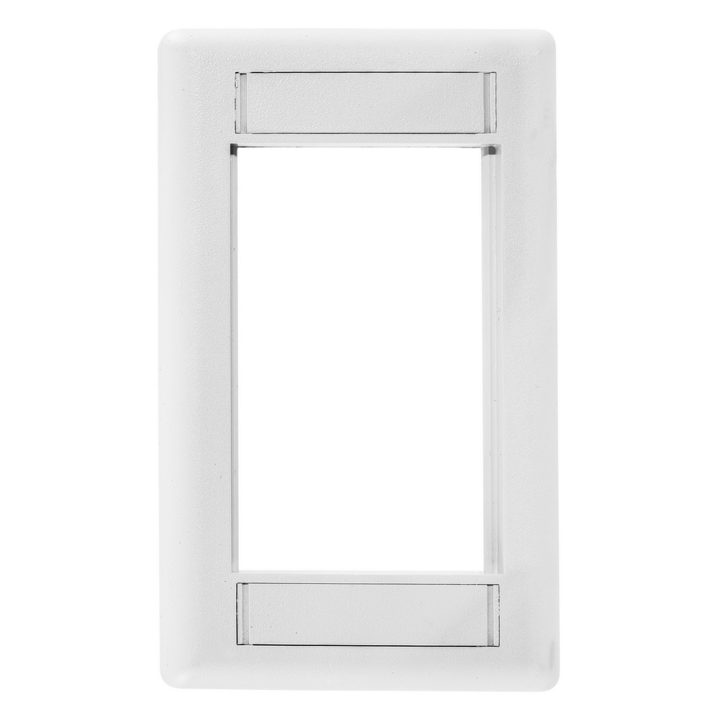 Product image for Hubbell IMF1W 1-Gang White Modular Face Plate Frame