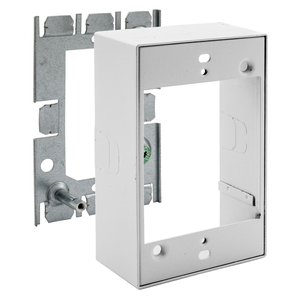 Product image for Hubbell HBL5751WA Metal Raceway, Extension Box, 1-Gang, Standard, HBL500/700/750