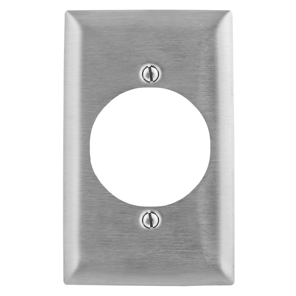 Product image for Hubbell SS723L WALL PLATE, 1-G, 2.15", 430SS