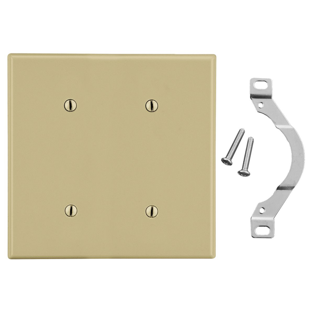 Product image for HPW P24I WALLPLATE, 2-G, 2) STRP MT