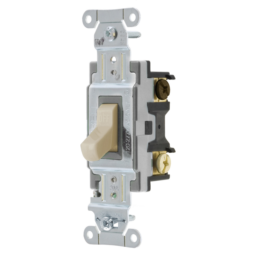Product image for Hubbell CS320AL SWITCH, SPEC, 3W, 20A 120/277V, AL