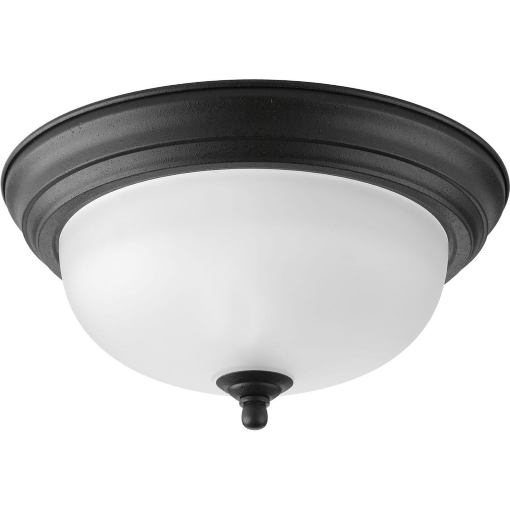 Product image for Progress P3924-80 One-Light Dome Glass 11-3/8" Close-to-Ceiling