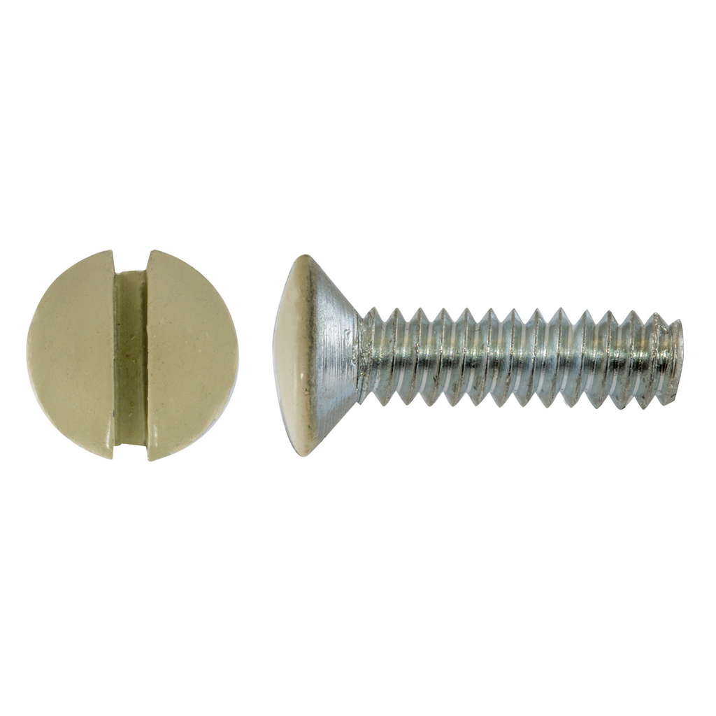 Product image for Hubbell RA12IPK100 1/2" Wallplate Screws, Ivory (100/Box)
