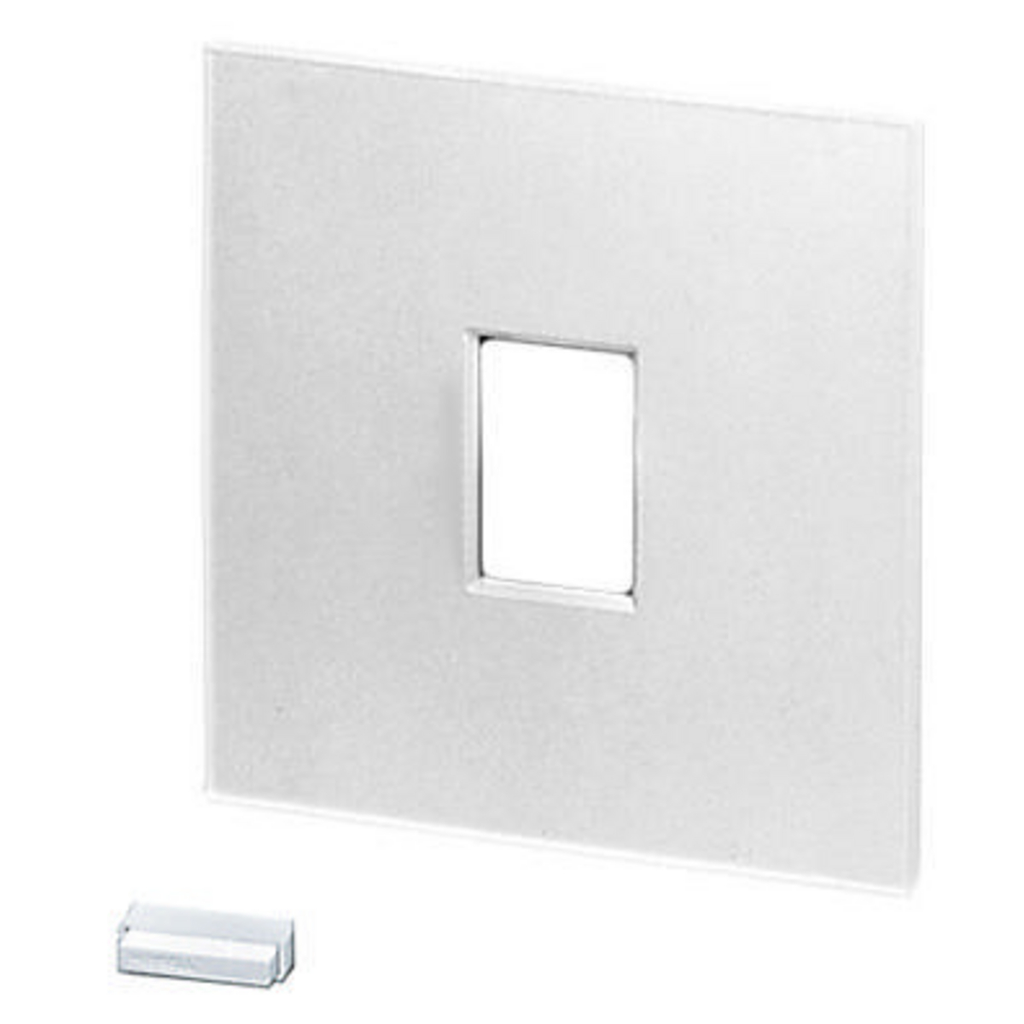 Product image for Hubbell Wiring Devices AS2W White Slide and Rotary Control Dimmer Large Plate Kit