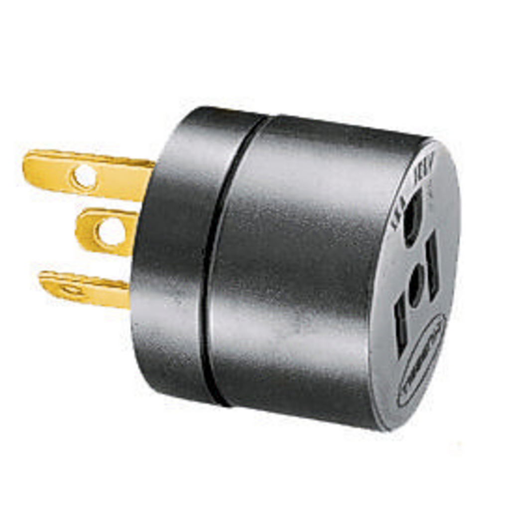 Product image for Hubbell HBL5289ADAP, 15A125V CROW FOOT TO 5-15R