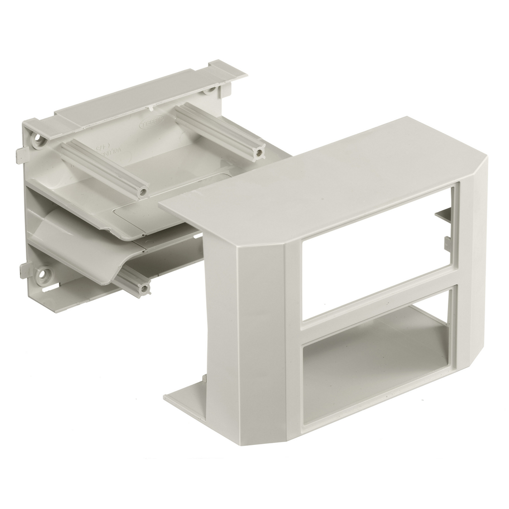 Product image for Hubbell PB3IND2GBASETRAK, 2 GANG INLINE DEVICE BOX