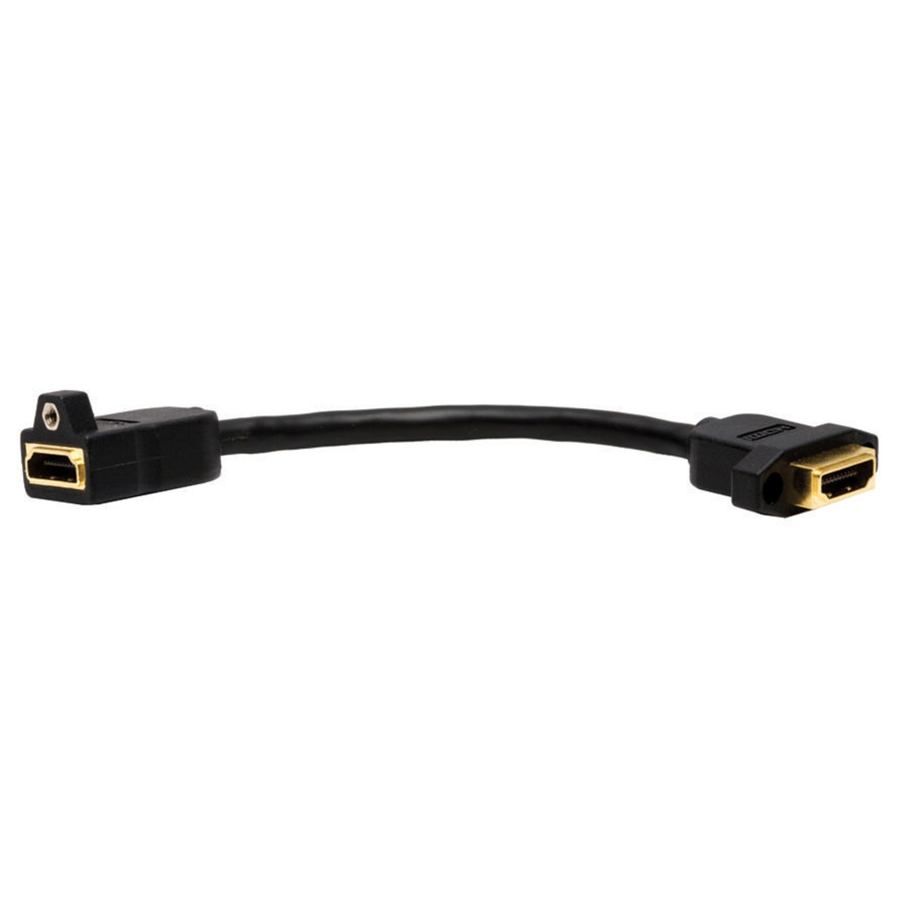 Product image for Hubbell HDMIT14 Connector, HDMI, Female to Female Tail, 3" Length, V 1.4