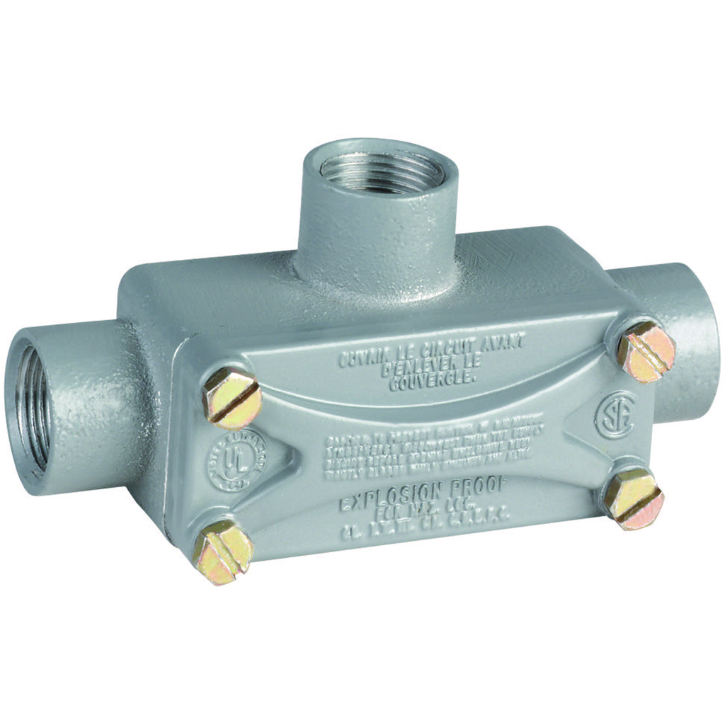 Product image for Killark XT-3 1" T Type, Aluminum X-Series Conduit Body