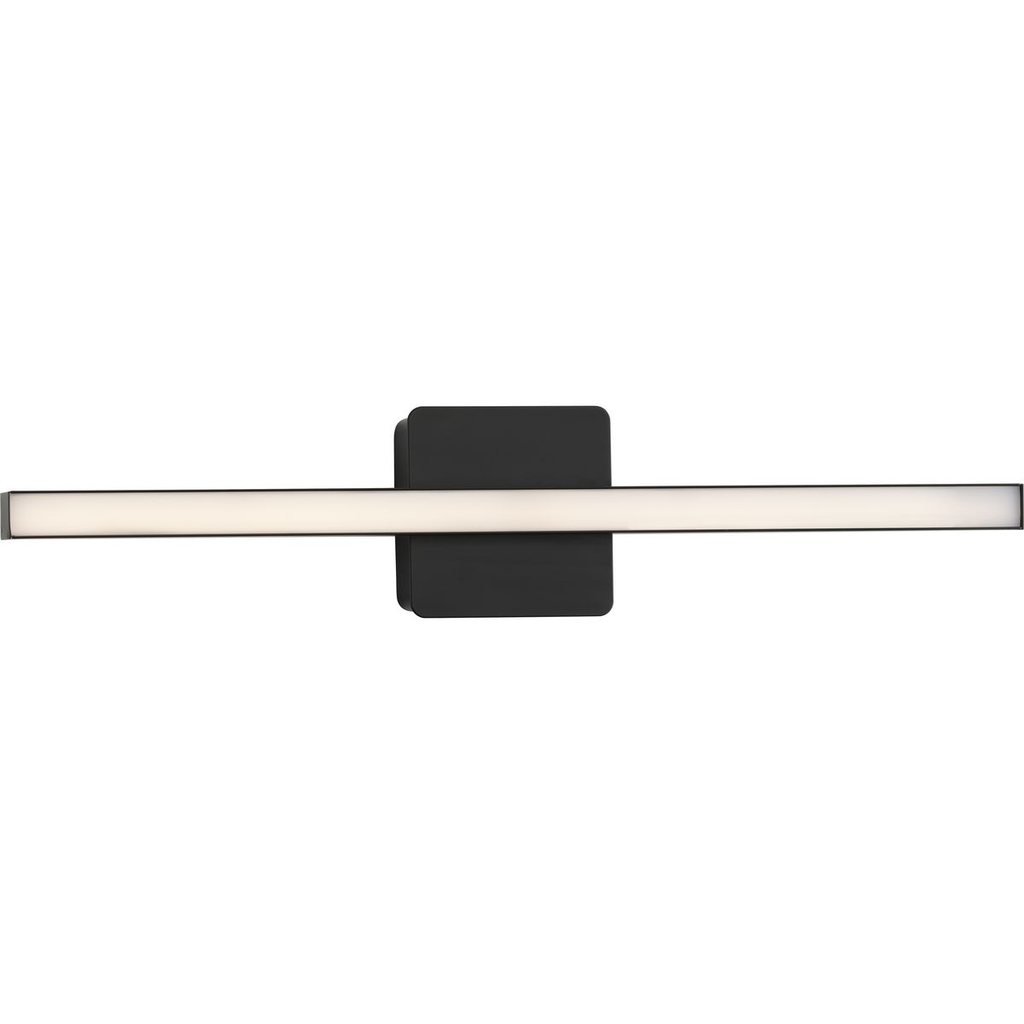 Progress P300404-31M-CS Phase 4 Collection 24 in. Matte Black Medium Modern Integrated 3CCT Integrated LED Linear Vanity Light Product image for Progress P300404-31M-CS Phase 4 Collection 24 in. Matte Black Medium Modern Integrated 3CCT Integrated LED Linear Vanity Light