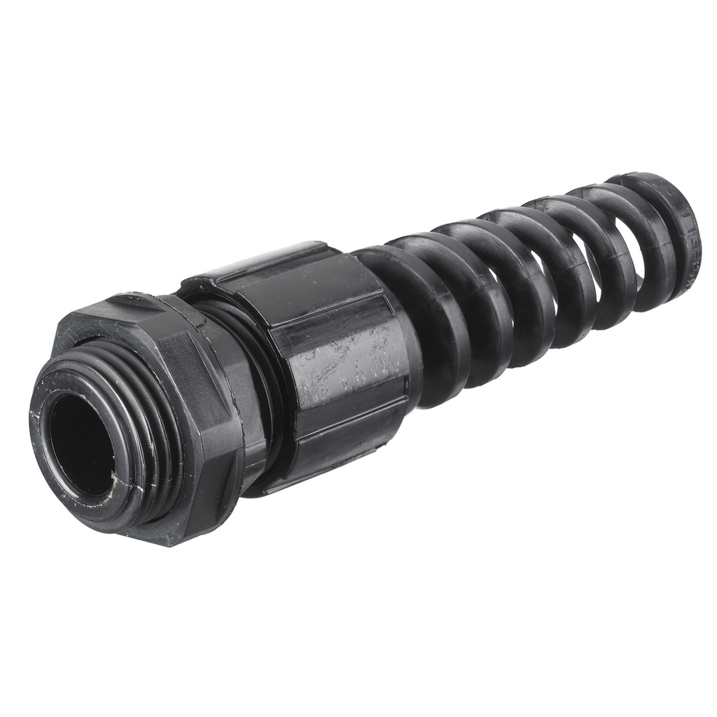 Product image for Hubbell HJ1044BPK25 JR Connector w/SPRL, .48-.71", 3/4", Black (25/Pack)