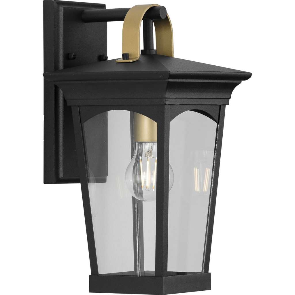 Product image for Progress P560182-031 Chatsworth Collection Black One-Light Small Wall Lantern
