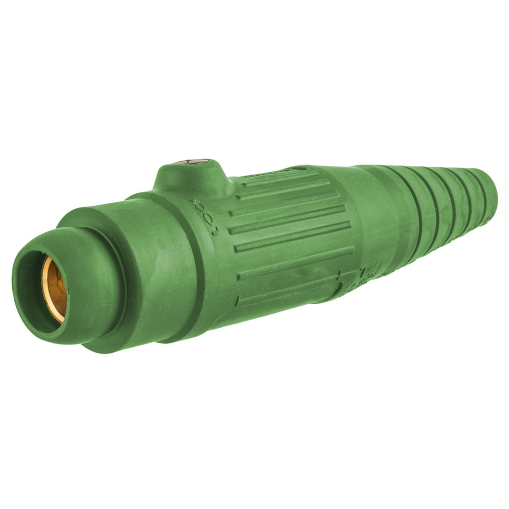 Product image for Hubbell HBL18300FGN SING POL, SER 18, 300A FeMale PL, GREEN