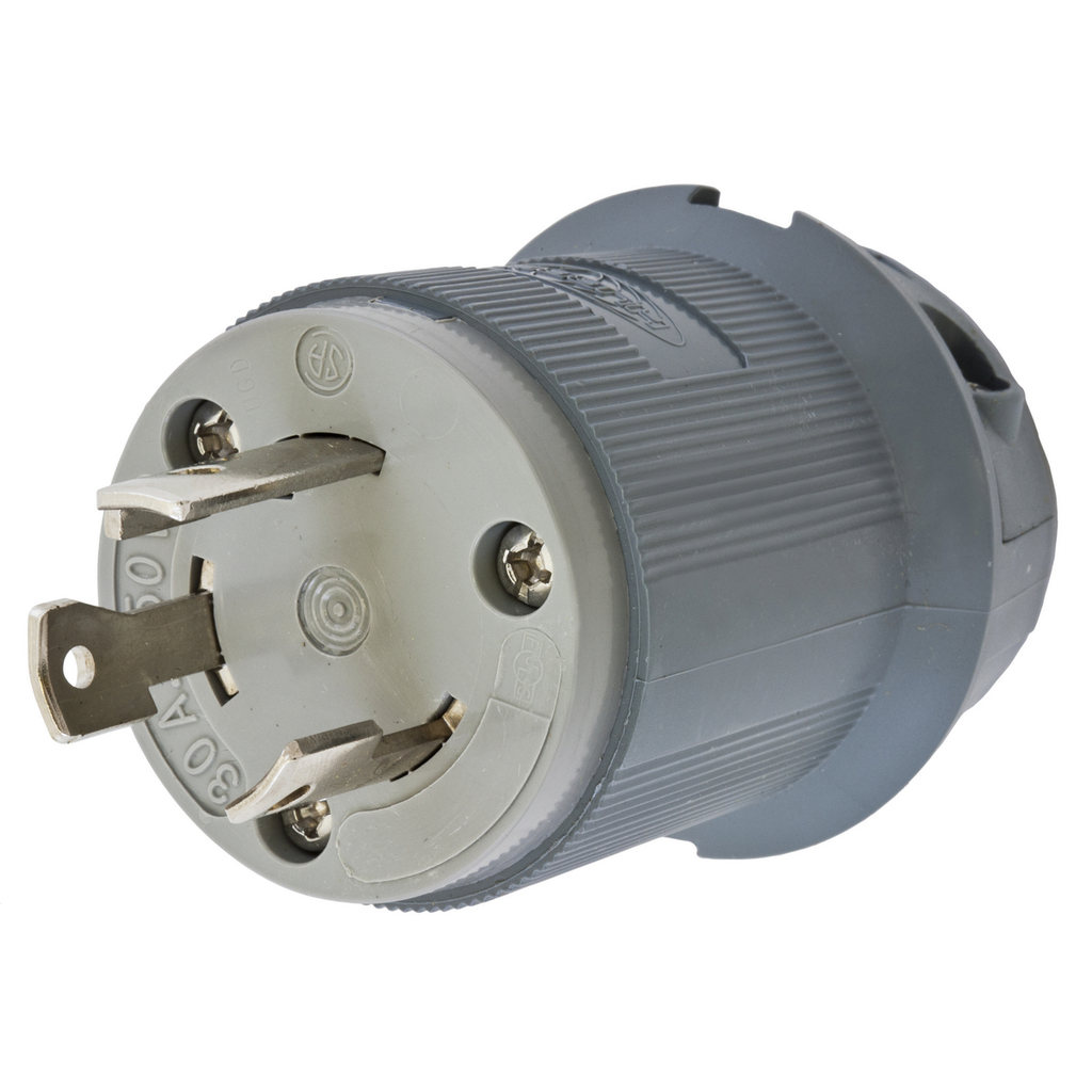 Hubbell Wiring Devices HBL2621F 30 Amp 250 Volt 2-Pole 3-Wire NEMA L6-30P Gray Locking Plug Product image for Hubbell Wiring Devices HBL2621F 30 Amp 250 Volt 2-Pole 3-Wire NEMA L6-30P Gray Locking Plug
