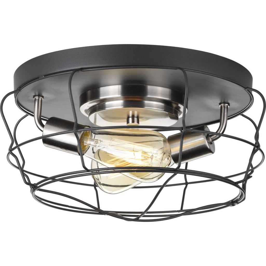 Product image for Progress P350037-143 Gauge Collection Two-Light Flush Mount