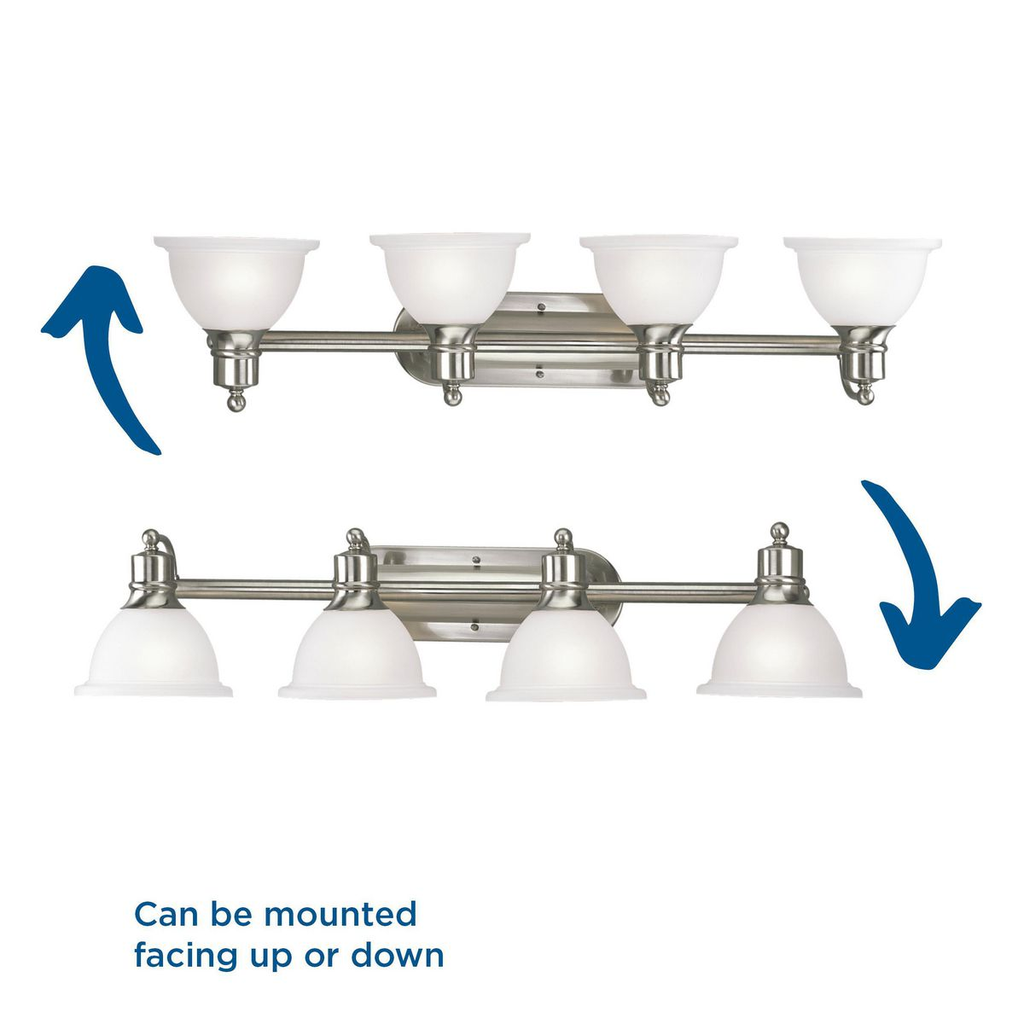 Four-Light Brushed Nickel Bath Light