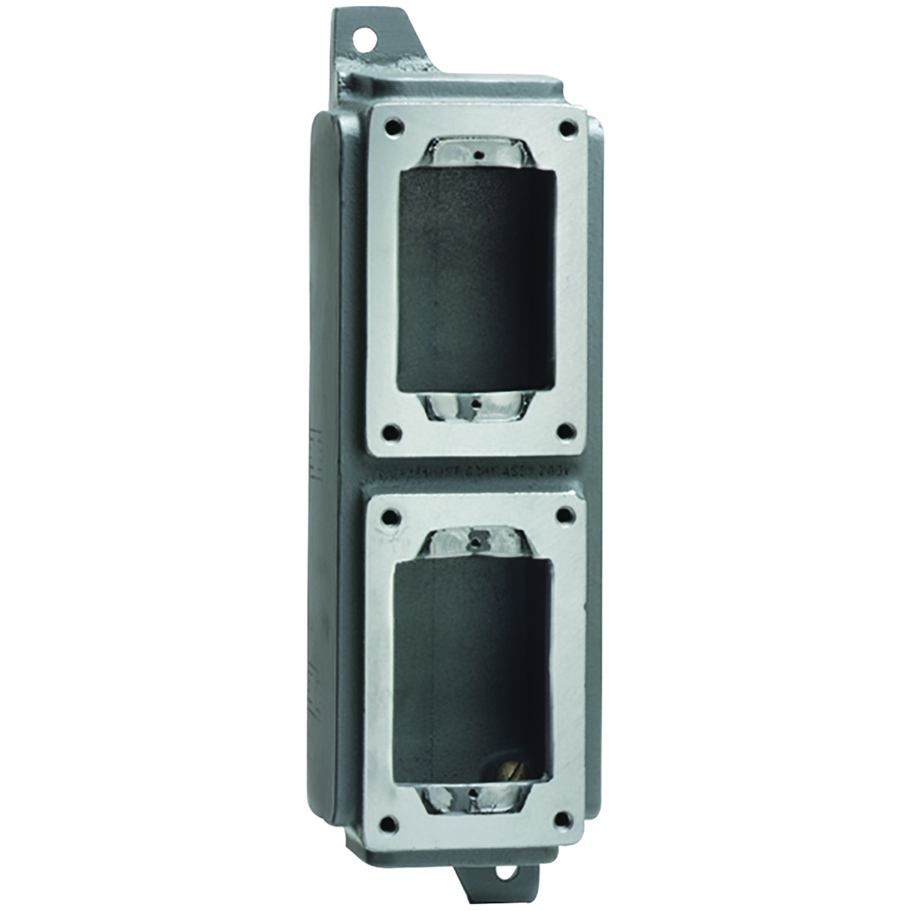 Product image for Killark SWB-17 SWB Series - Aluminum Double-Gang Device Body For Use With XCS/XS/XT Cover Assemblies - Hub Size 1" Max