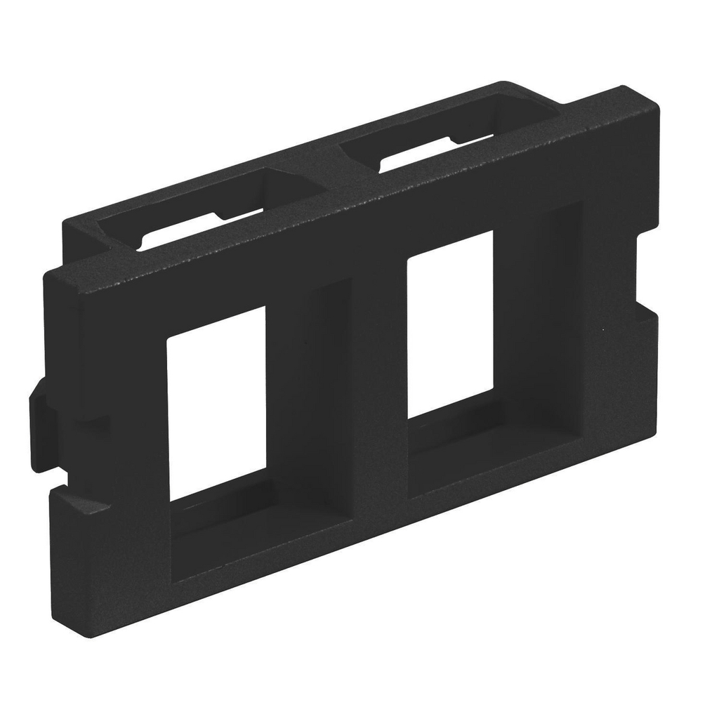 Product image for Hubbell IM2K1BK ISTATION MODULE, 2PORT, UNLD, 1U, BK