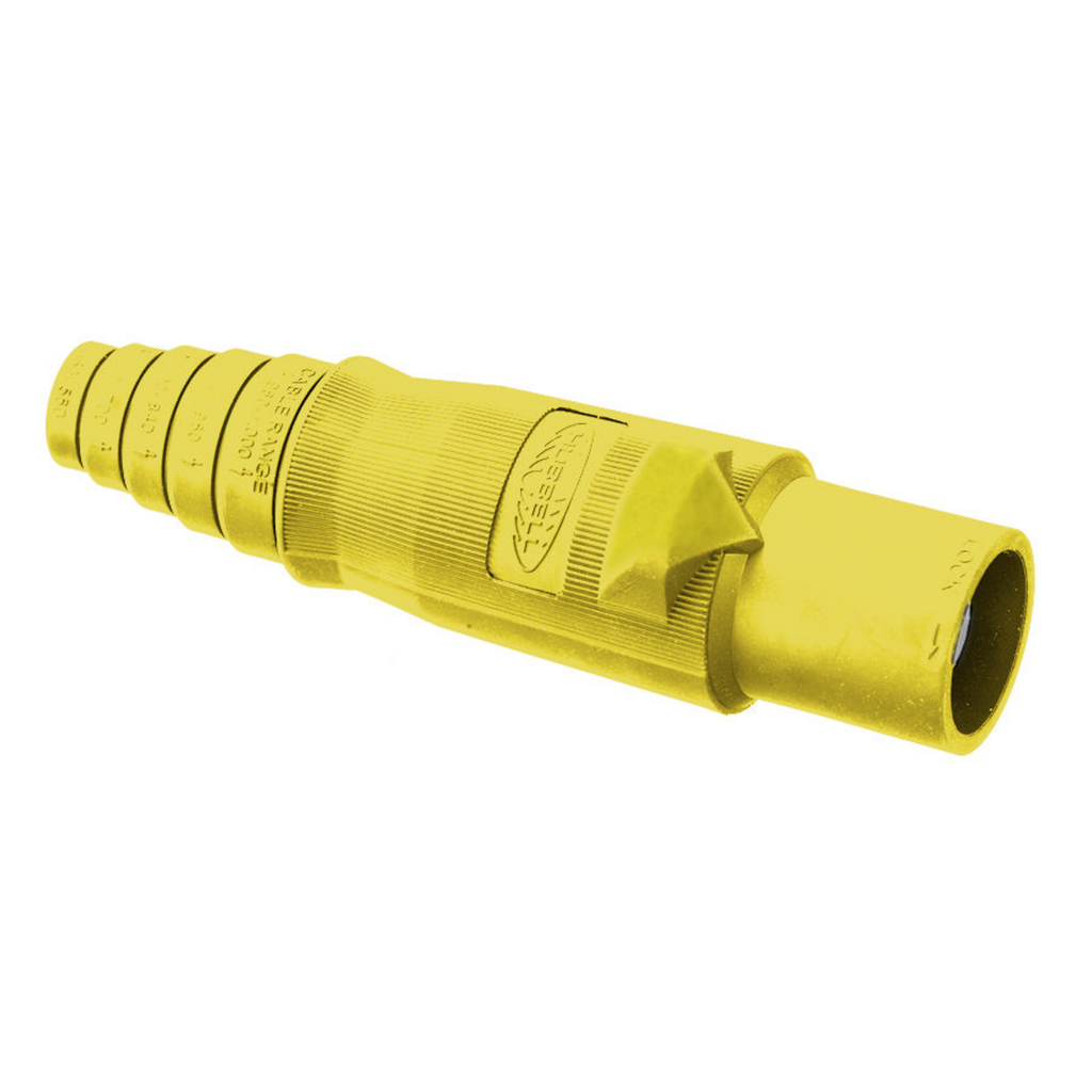 Product image for Hubbell HBLMBY Single Pole, REPL BODY, Male Plug, YL