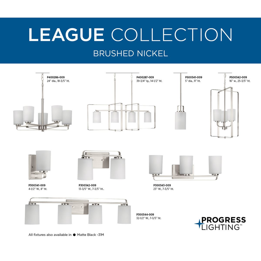 Four-light brushed nickel bath vanity light