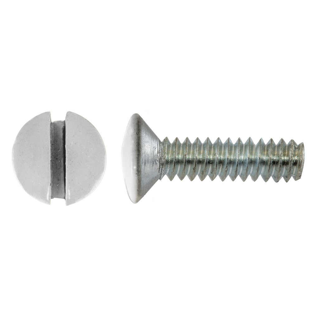 Product image for Hubbell RA12WPK100 1/2" Wallplate Screws, White (100/Box)