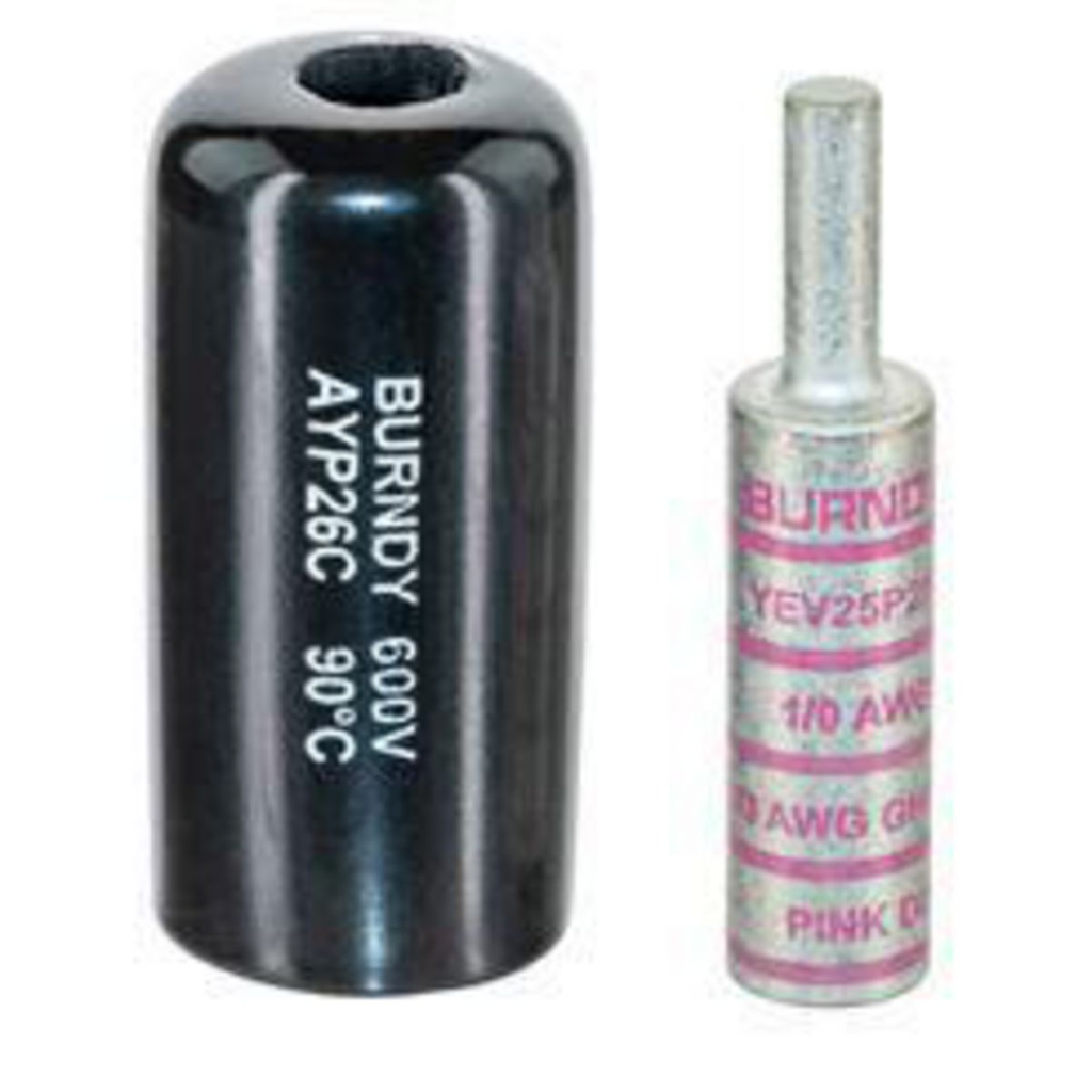 Product image for BUR YEV25P2X84FX 1/0 AWG CU TO 2 AW