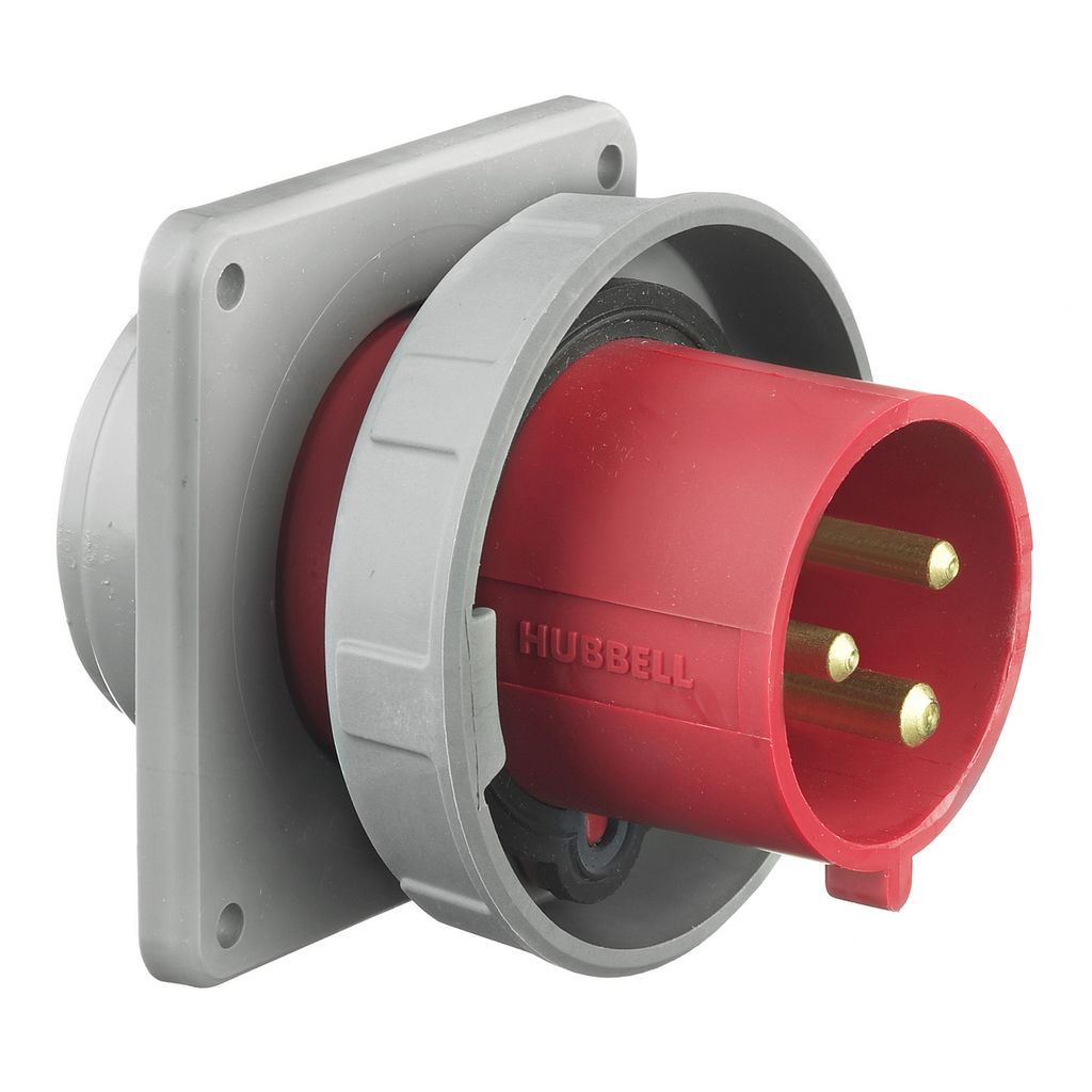 Product image for HWDK HBL3100B7W PS, IEC, INLET, 2P3