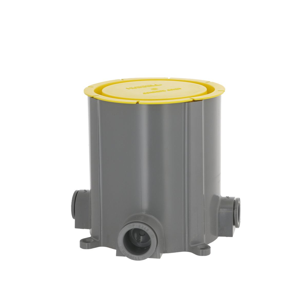 Product image for Raco 5511 Non-Metallic Floor Box for Concrete Pour, with 3/4 and 1" Hubs