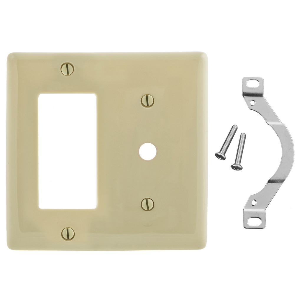 Product image for HWDK NP1226I WALLPLATE, 2-G, 1) DEC