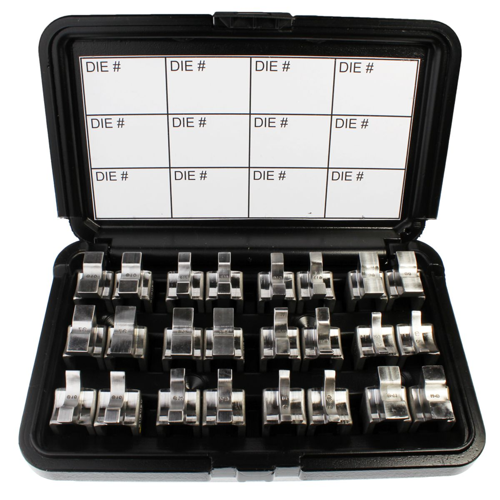 Product image for Burndy WDIEKITCU W Die Kit for CU, #8 AWG-500 kcmil (12 Sets), for YA and YS