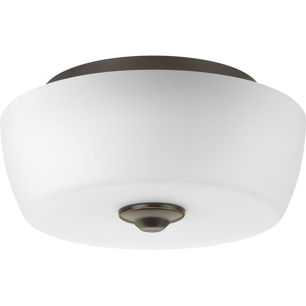 Product image for Progress P350061-020 Leap Collection Two-Light 14" Flush Mount