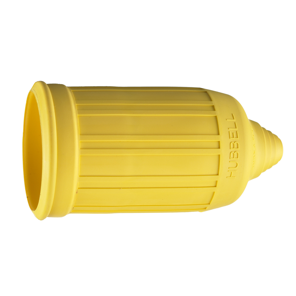 Product image for Hubbell HBL60CM36 w/PROOF DEVICE BOOT, YL, 20/30A 4W, LONG