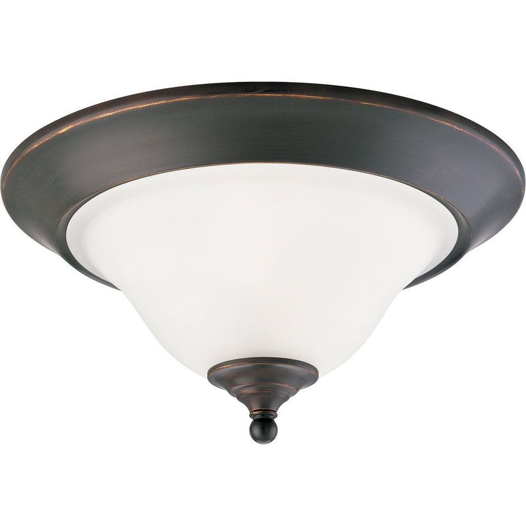 Product image for Progress P3476-20 Trinity Collection Two-Light 15" Close-to-Ceiling