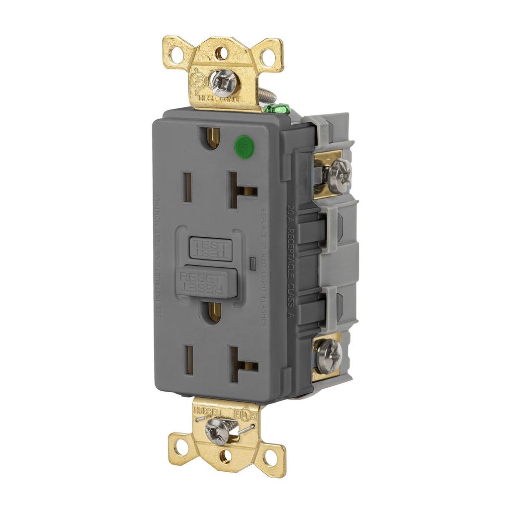 Product image for HWDK GFR83GRY 20A 125VAC COMM HG GF
