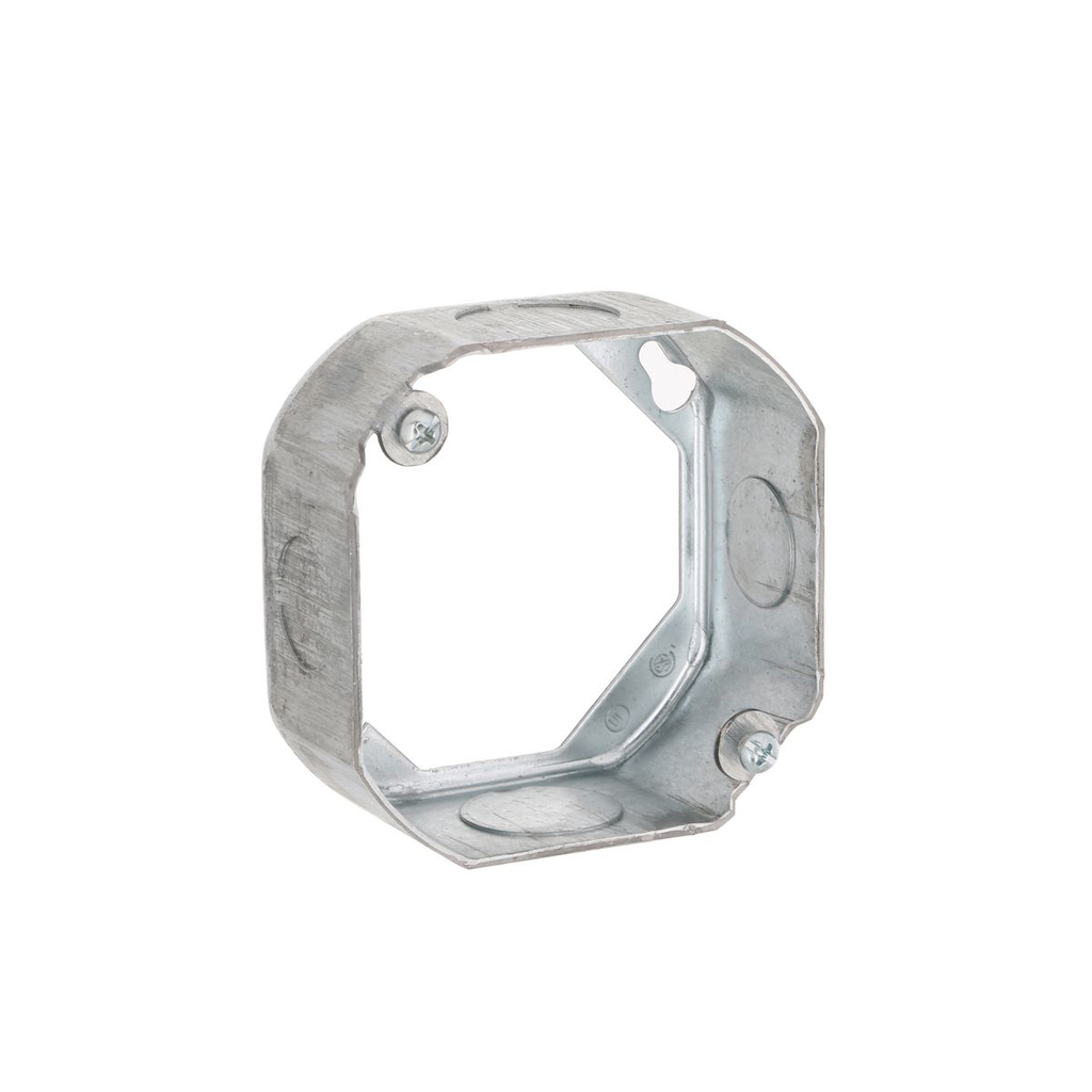 Mayer-DDS-4 in. Octagon Extension Ring, Drawn, 1-1/2 in. Deep, Two 1/2 & Two 3/4 in. KO's-1