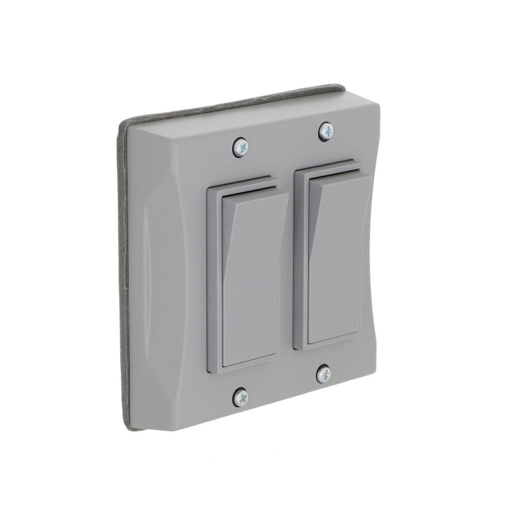 Product image for RACO 5127-0 2G WP DECORATOR COVER -