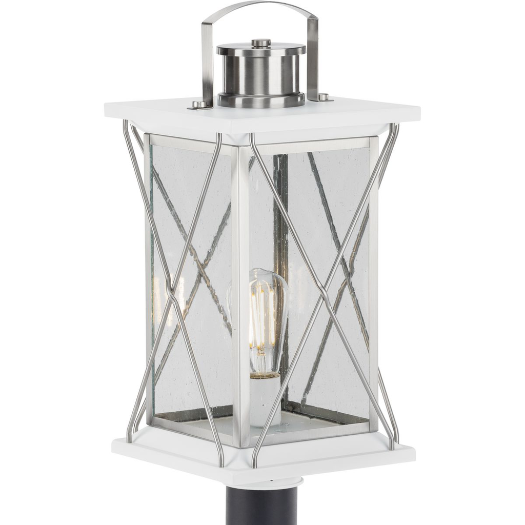 Product image for Progress P540068-135 Barlowe Collection Stainless Steel One-Light Post Lantern
