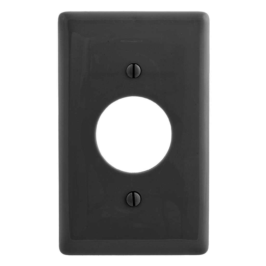 Product image for Hubbell NP7BK WALLPLATE, 1-G, 1.40" OPNG, BK