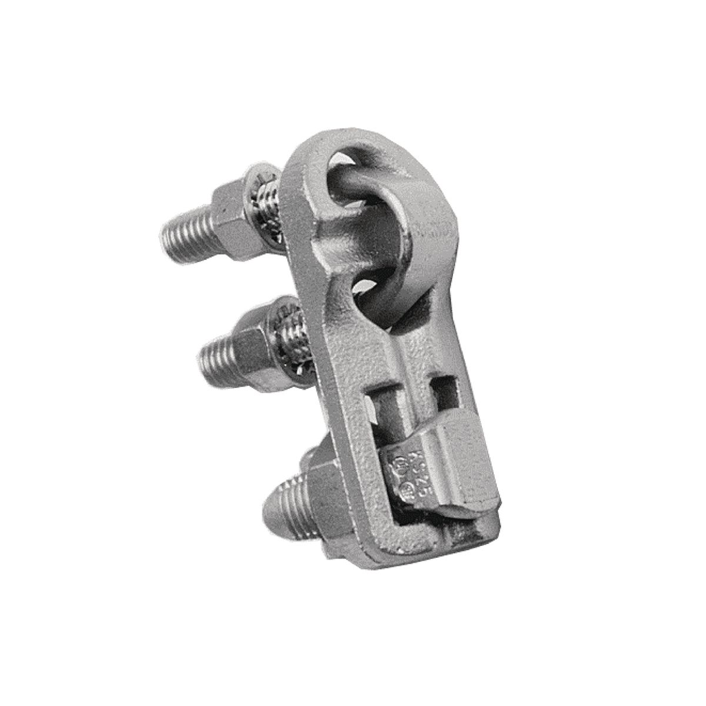 Product image for Burndy VT4428 High Cu Alloy VARITAP T-Connector, Bolted, Cable to Cable, 750 - 1000 Kcmil(Run), 1/0 Str - 4/0 Str(Tap)