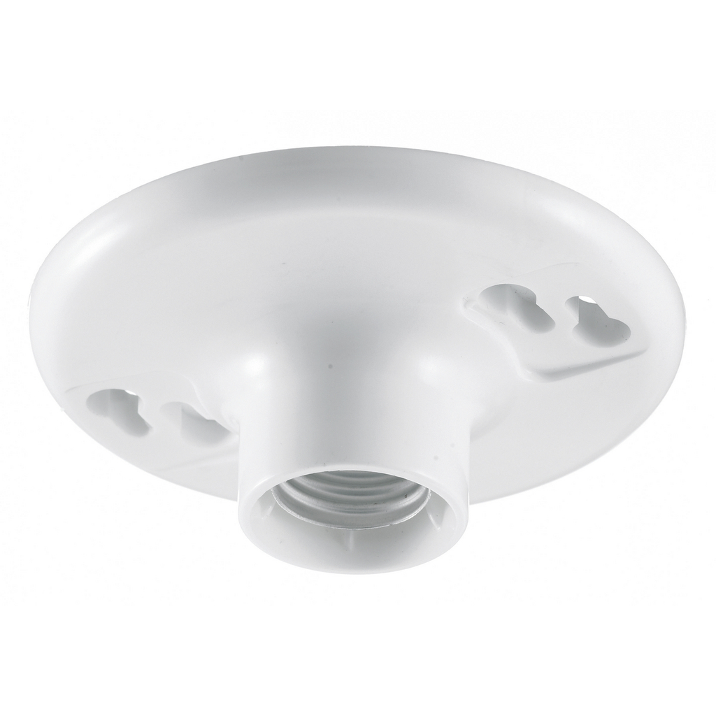 Product image for Hubbell Wiring Devices RL8504 600 W 600 Volt White Plastic 4 Terminal Screw Keyless Lampholder