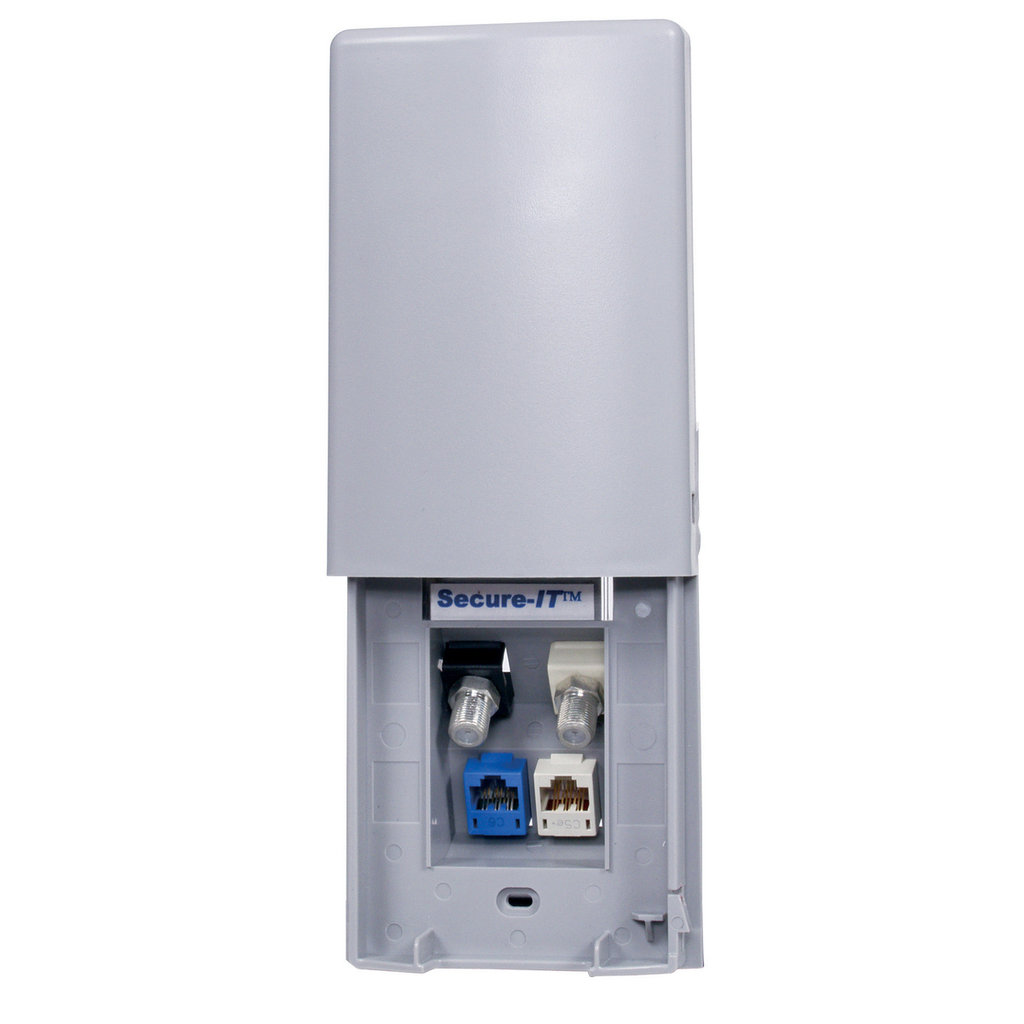 Product image for Hubbell TWPF1GY PLATE, WEATHERPROOF, 1-G, 4PORT, GY