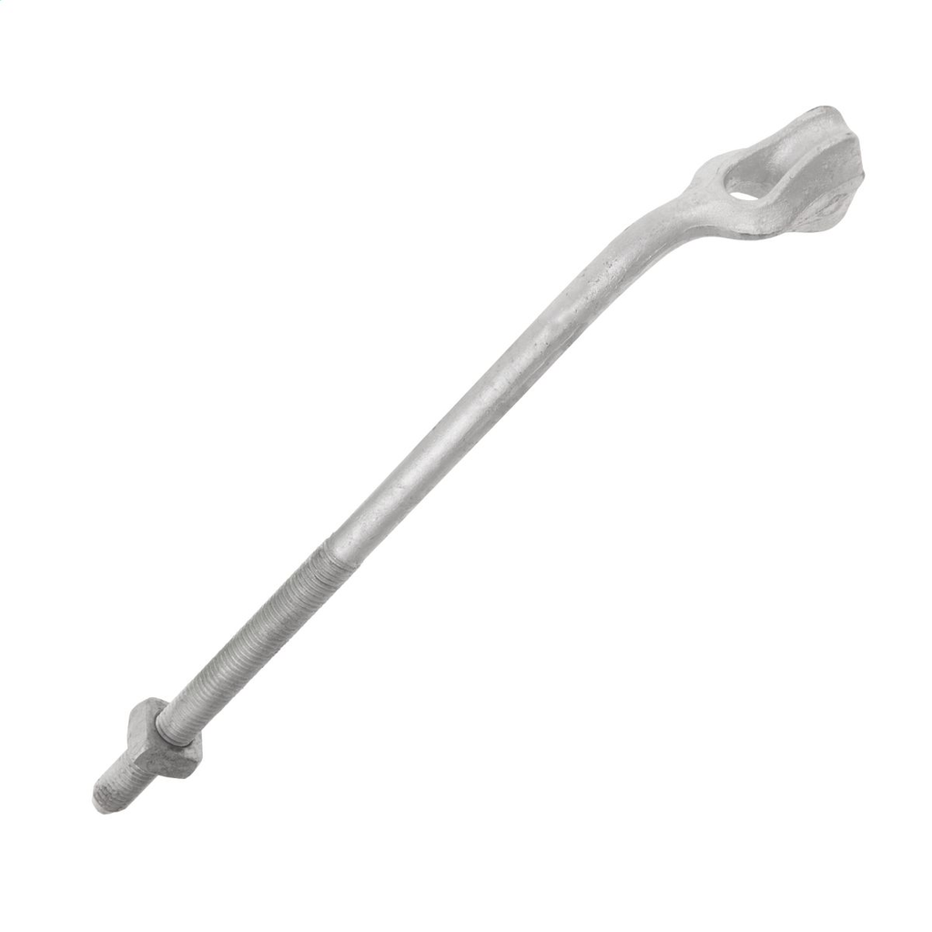 Product image for Hubbell Power 5012 5/8 x 12 Inch Hot Dip Galvanized Steel Cone Bolt